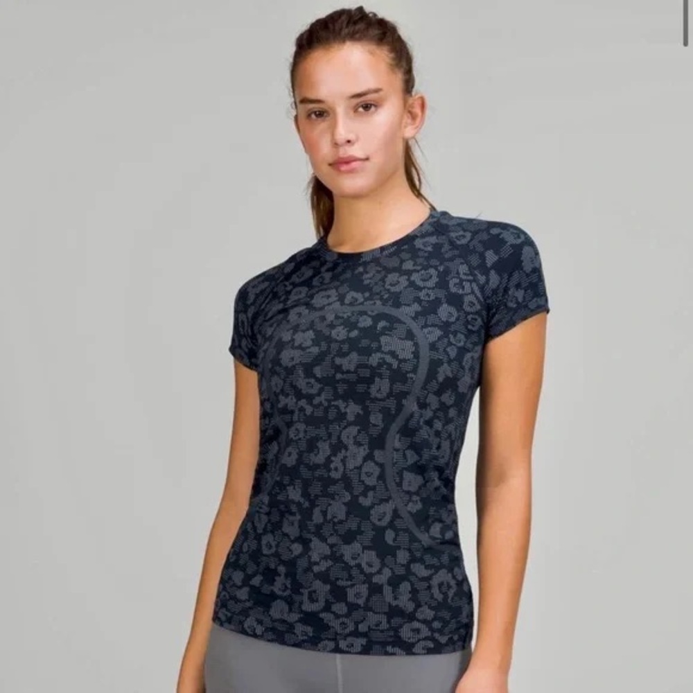 Lululemon Swiftly Tech Dappled Floral True Navy